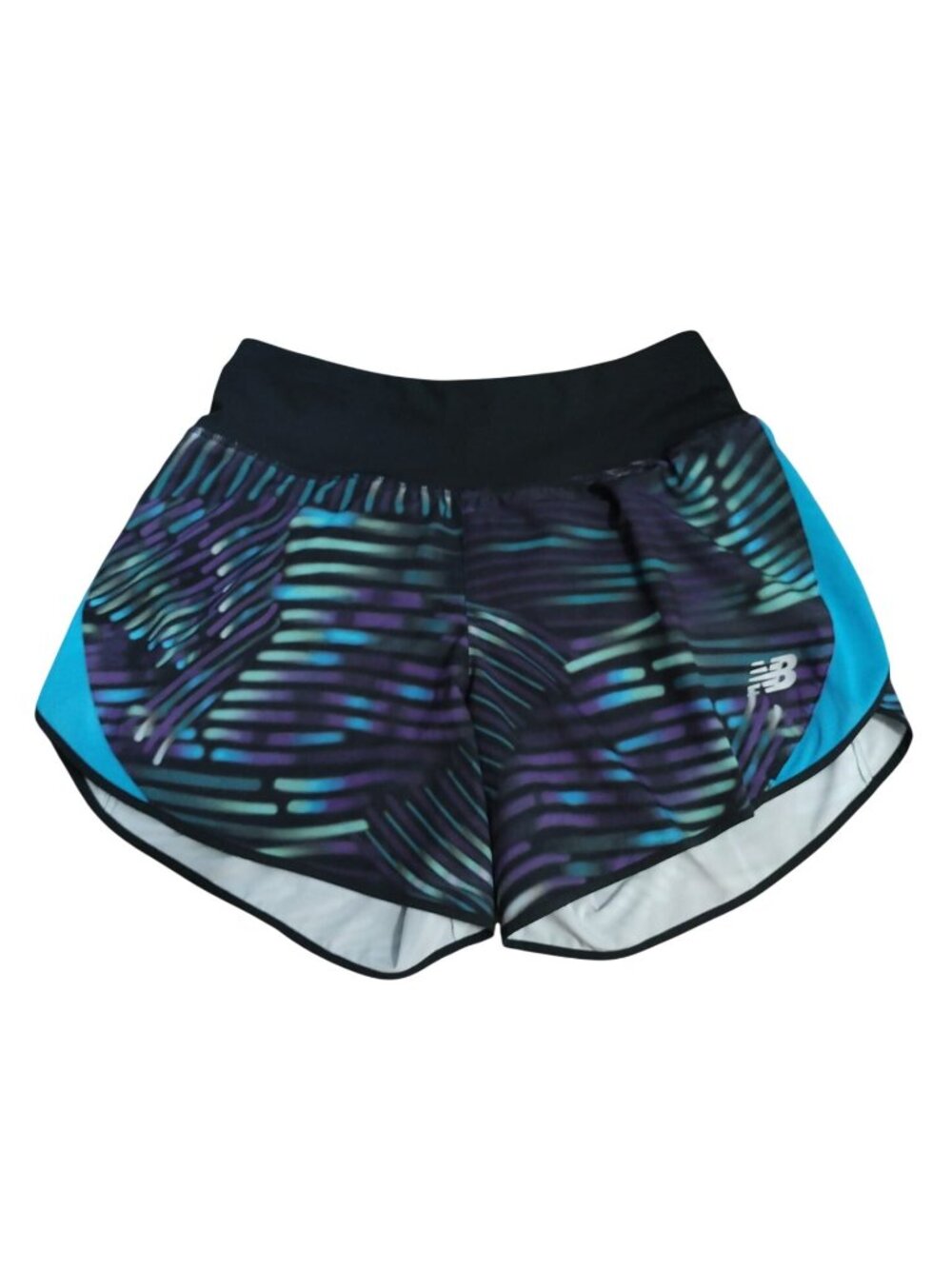 New Balance Womens Running Shorts Set Size S Abstract Print Lined Athletic. - Picture 2 of 8